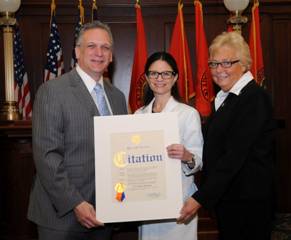 Mangano Honors Local Doctor And Adelphi Club Operation Smile